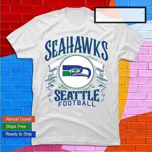 Seattle Seahawks NFL Football Go Seahawks Retro Logo  T-shirt